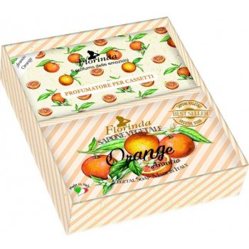 La Dispensa Arancio 200 g mýdlo + tři vonné sáčky s vůní pomerančů dárková sada