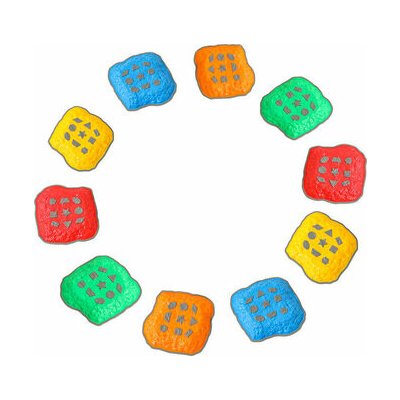 Balanční kameny STONE barevná sada 10 ks pro rozvoj motoriky – Zboží Mobilmania