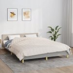 ZBXL Zátěžová deka světle krémová 15 kg textil 220x235 – Zboží Dáma