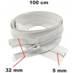 Zip spirálový Dělitelný Bílý 5 mm délka 100 cm – Hledejceny.cz