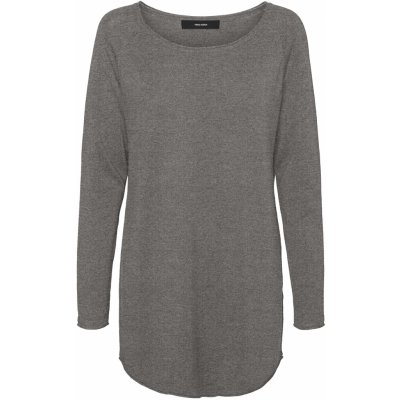 Vero Moda dámský svetr VMNELLIE Relaxed Fit 10220902 Medium Grey Melange