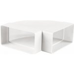 Dalap Koleno pro čtyřhranné potrubí vodorovné 220 x 90 mm PVC 950p – Hledejceny.cz