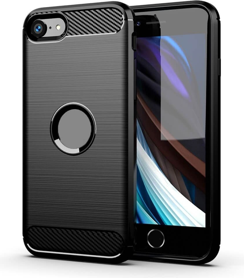 Pouzdro Forcell CARBON Apple iPhone 7 / iPhone 8 / SE 2020 / SE 2022 černé