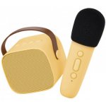 Lalarma Bluetooth Karaoke set Mikrofon a Reproduktor Yellow – Zboží Dáma