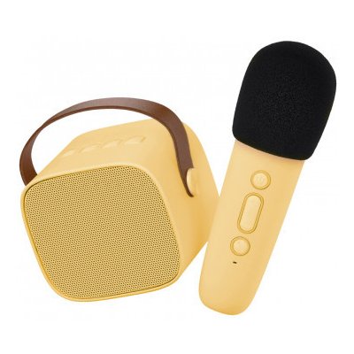 Lalarma Bluetooth Karaoke set Mikrofon a Reproduktor Yellow – Zboží Dáma