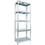 Biedrax Regál 50 x 75 x 240 cm 5 polic – Hledejceny.cz