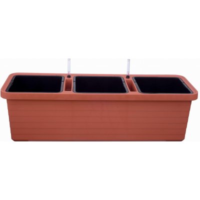 Plastia Velkoobjemový truhlík Berberis Trio 117x39x35 cm terakota