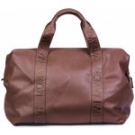 Childhome taška Mommy Bag Signature Vegan Leather Dark Brown – Zboží Dáma