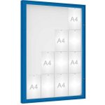 PROCITY Venkovní vitrína model 1000, 16 x A4, plexi, modrá | Zboží Auto