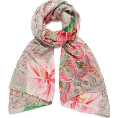 Desigual Flower Valkiria Rectangle Coral U dámský šátek – Zbozi.Blesk.cz