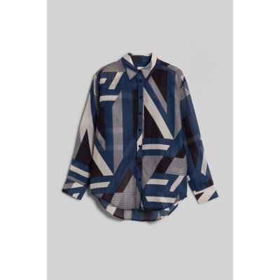 Gant rel letters print cot silk shirt modrá – Zbozi.Blesk.cz