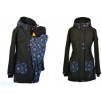 Shara softshellový kabát zimní vsadka se vzorem přední nošení černá/lapače snů – Zboží Dáma