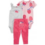 Carter's Set 3dílný legíny body kr. rukáv body na ramínka Pink Raspberry holka – Zboží Dáma