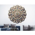 Nalepte.cz Pestrá mandala textilní přelepitelná samolepka na zeď arch 20 x 20 cm – Zboží Mobilmania