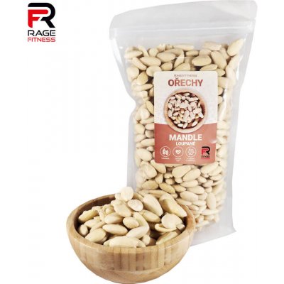 RageFitness Mandle loupané natural 1000 g – Zbozi.Blesk.cz