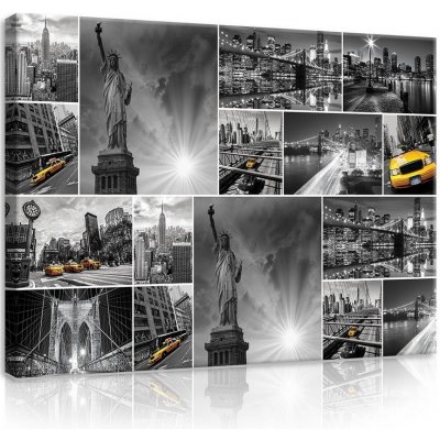 Postershop Obraz na plátně: New York (koláž) - 75x100 cm – Zboží Mobilmania