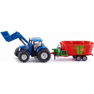 Siku 1988 Farmer traktor New Holland s předním nakladačem 1:50