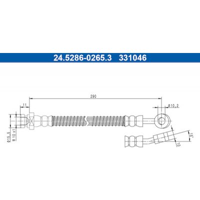Brzdová hadice ATE 24.5286-0265.3