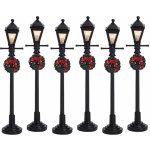 Lemax Vánoční dekorace plynové pouliční lampy 6dílná – Hledejceny.cz