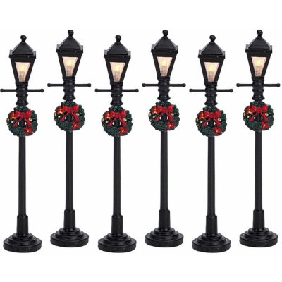 Lemax Vánoční dekorace plynové pouliční lampy 6dílná – Hledejceny.cz