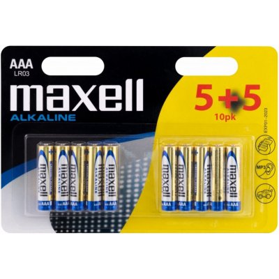 MAXELL Alkaline AAA 10ks 35048787 – Zbozi.Blesk.cz