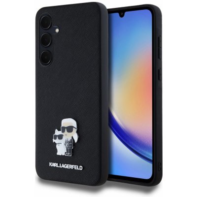 Pouzdro Karl Lagerfeld PU Saffiano Karl and Choupette NFT Samsung Galaxy A34 5G Black – Sleviste.cz