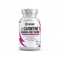 Spalovač tuků MaxxWin L-Carnitine Guarana Taurine 90 kapslí