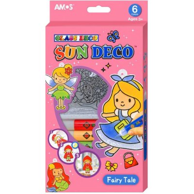 Amos Barvy na sklo sada 6 barev x 10,5 ml + 6 sklíček Princezny – Sleviste.cz