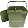 Rybářská krabička a box STARBAITS kbelík s vaničkou Square Bucket 13l