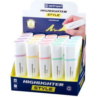 Centropen 6252 Highlighter Style displej sada 20 ks soft – Zboží Mobilmania