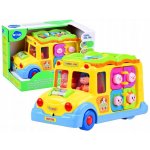 Huile Toys multifunkční interaktivní školní autobus se zvířátky a zvuky