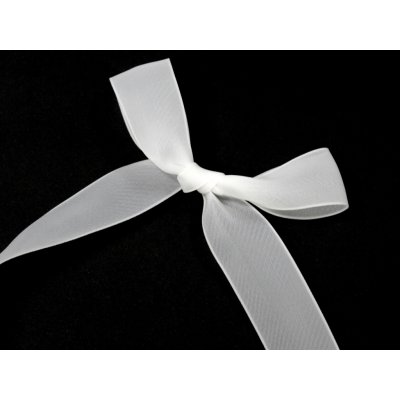 Matná hedvábná stuha 25mm 941212 bílá – Hledejceny.cz