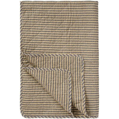 Prošívaná deka/přehoz Ib Laursen s modrými stonky 180x130 cm – Sleviste.cz