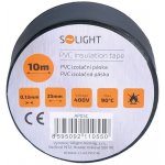 Solight Elektroizolační páska 25 mm x 0,13 mm x 10 m černá AP05C – Zboží Mobilmania