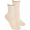 Netlačící dámské žebrované ponožky W.996 LIEN