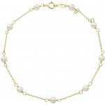 Evolution Group Pavona Zlatý náramek s pravými říčními perlami 93P00015 – Hledejceny.cz