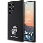 Karl Lagerfeld PU Saffiano Metal Karl and Choupette Samsung Galaxy S24 Ultra černé – Zboží Živě