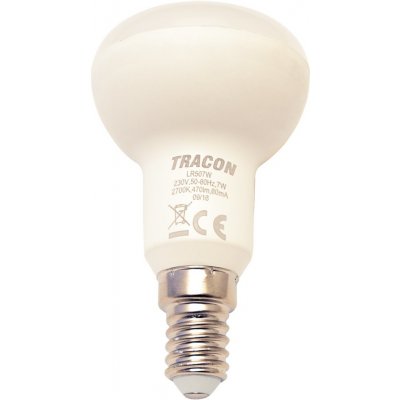 Tracon electric LED žárovka reflektorová E14 7W teplá bílá