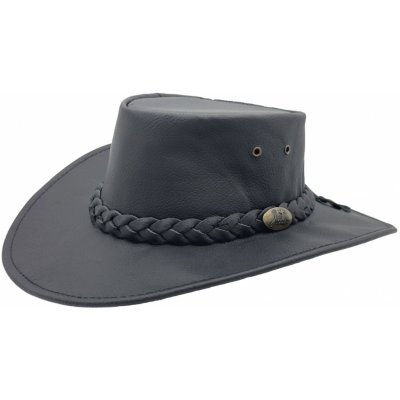 Australský klobouk kožený s klokaní kůže Jacaru černý – Hledejceny.cz