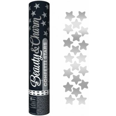 Godan 30 cm vystřelovací konfety hvězdy stříbrné – Hledejceny.cz