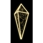 Easy Fix 2D LED světelný dekor krystal, 75 × 190 cm, teple bílá, závěsný, hliník – Hledejceny.cz
