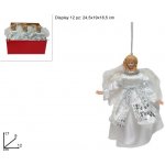 PROHOME Anděl závěsný stříbrný 17cm – Hledejceny.cz