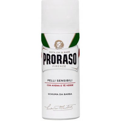 Proraso pěna na holení pro citlivou pleť Green Tea and Oatmeal 50 ml – Hledejceny.cz