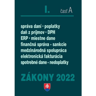 Zákony 2022 I/A - Daňové zákony - Poradca s.r.o. – Zboží Mobilmania