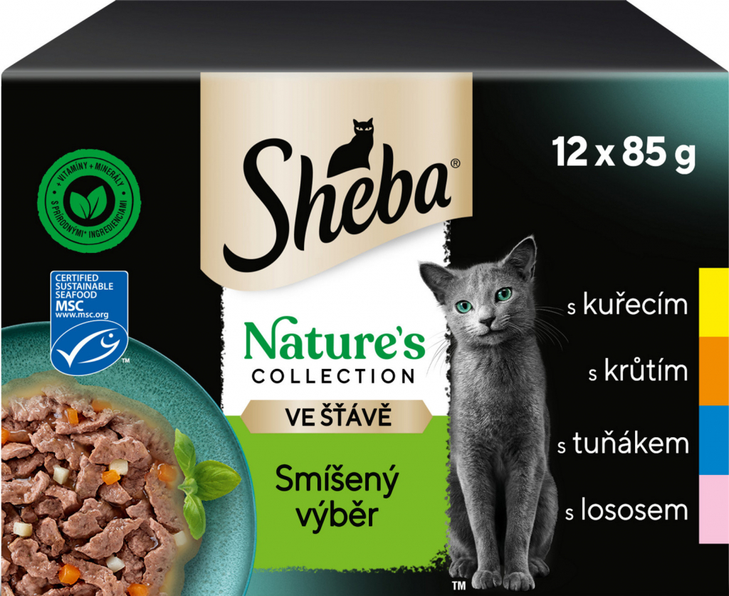 Sheba Nature Mix výběr 12 x 85 g