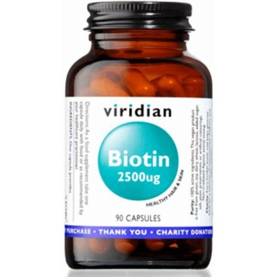 Viridian Biotin 2500ug 90 kapslí – Hledejceny.cz