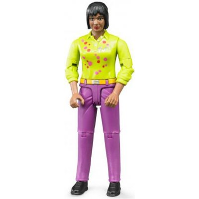 Bruder 60403 Bworld žena snědá pleť fialové kalhoty – Zboží Mobilmania