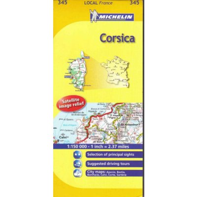 Korsika č. 345 mapa – Sleviste.cz