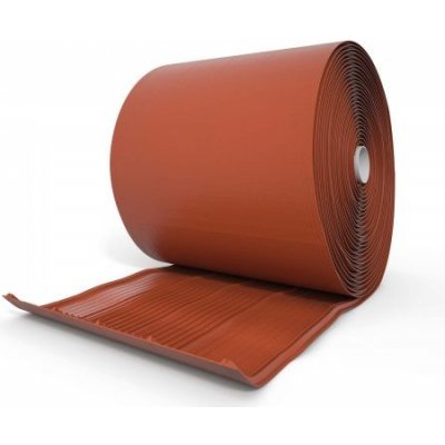 BWK Pás úžlabí plastový, podélně profilovaný, UV stabilní, rozměr 475 mm x 25 m Barva: Červená – Zbozi.Blesk.cz