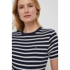 Dámská Trička Tommy Hilfiger Bavlněné tričko WW0WW40587 tmavomodrá